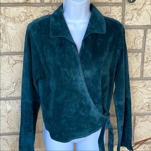 Atelier Leather Malard Tye side Top med NWT New